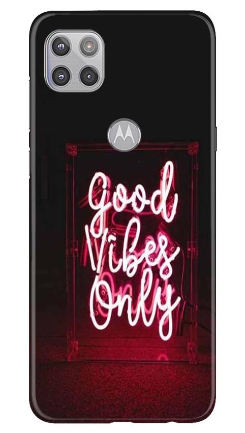 Good Vibes Only Mobile Back Case for Moto G 5G (Design - 354)