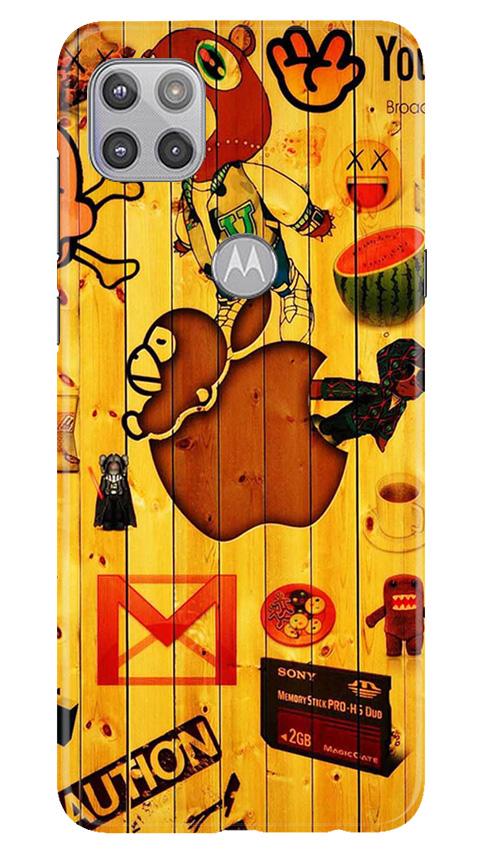 Wooden Texture Mobile Back Case for Moto G 5G (Design - 367)