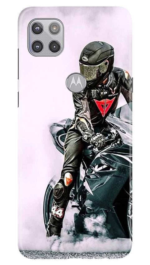 Biker Mobile Back Case for Moto G 5G (Design - 383)