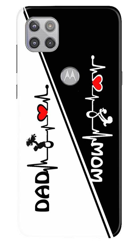 Love Mom Dad Mobile Back Case for Moto G 5G (Design - 385)