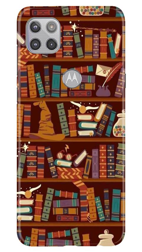 Book Shelf Mobile Back Case for Moto G 5G (Design - 390)