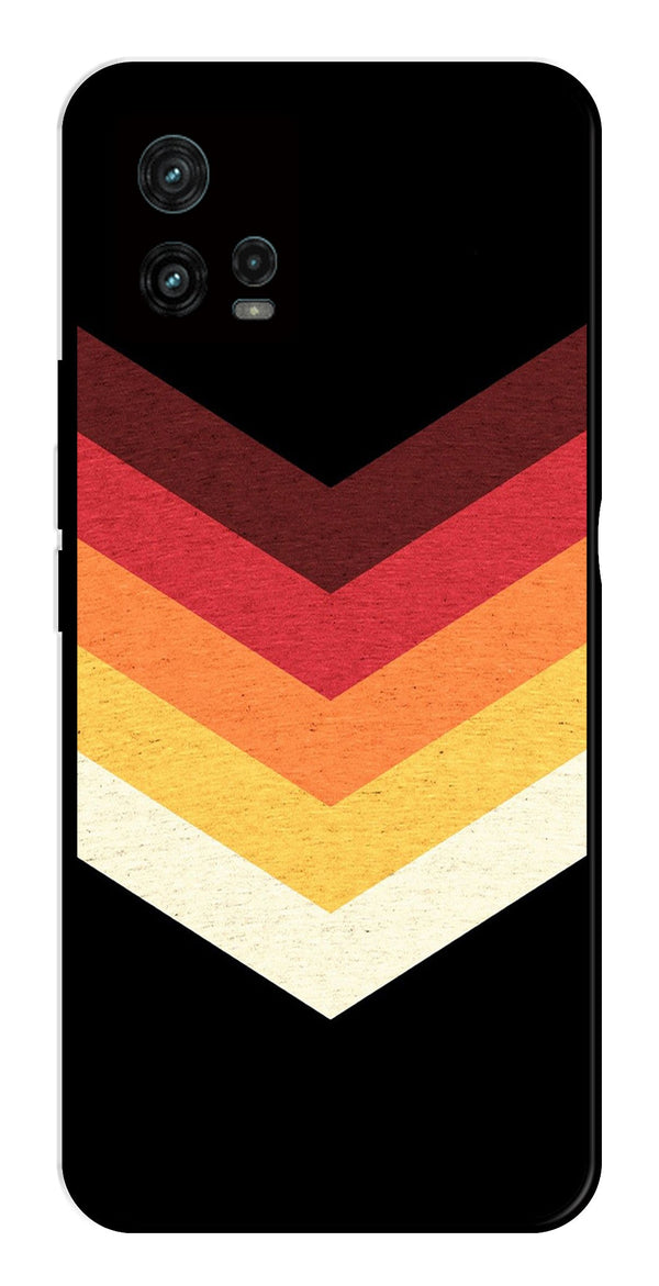 MultiColor Arrow Metal Mobile Case for Moto Edge 30 Fusion 5G   (Design No -04)