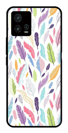 Colorful Feathers Metal Mobile Case for Moto Edge 30 Ultra 5G