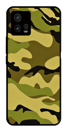 Army Pattern Metal Mobile Case for Moto G72 5G