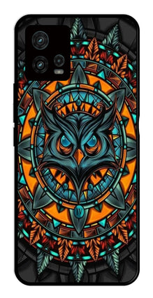 Owl Pattern Metal Mobile Case for Moto Edge 30 Fusion 5G