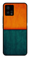 Orange Green Pattern Metal Mobile Case for Moto G72 5G   (Design No -45)