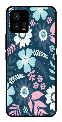 Flower Leaves Design Metal Mobile Case for Moto G72 5G