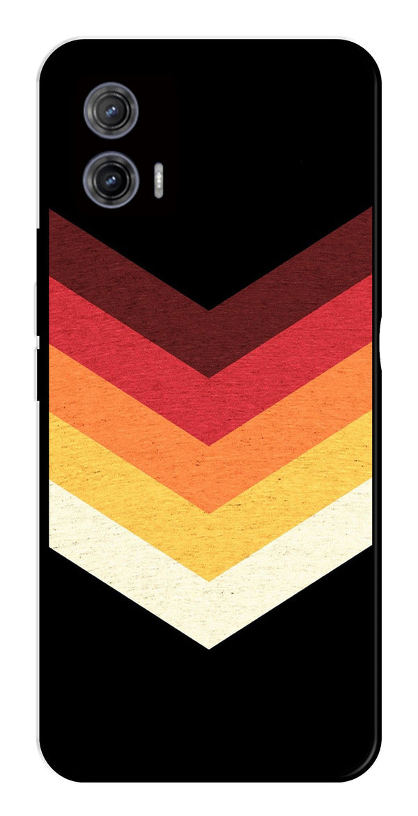 MultiColor Arrow Metal Mobile Case for Moto G73 5G   (Design No -04)