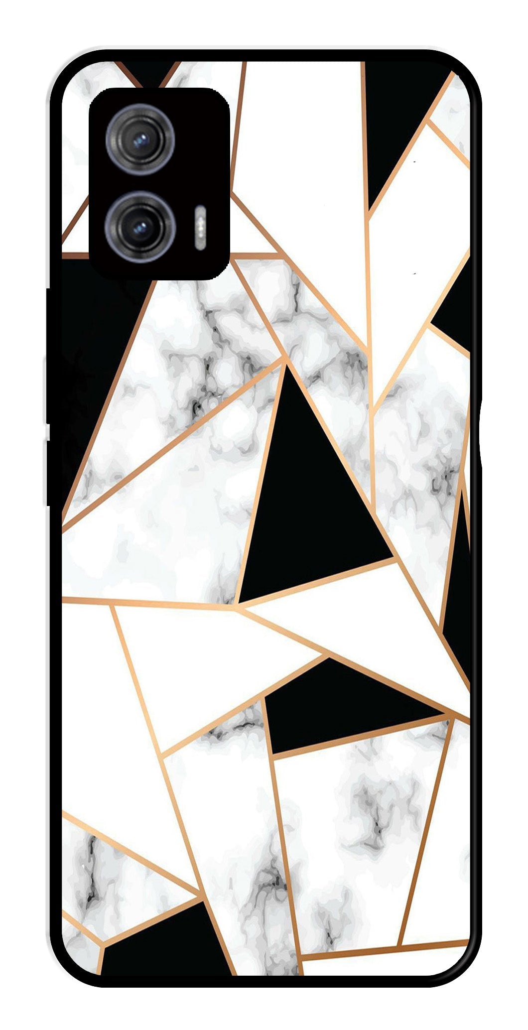 Marble Design2 Metal Mobile Case for Moto G73 5G   (Design No -08)