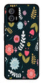 Floral Pattern2 Metal Mobile Case for Moto G73 5G   (Design No -12)
