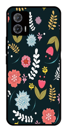 Floral Pattern2 Metal Mobile Case for Moto G73 5G