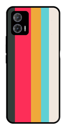 Muted Rainbow Metal Mobile Case for Moto G73 5G