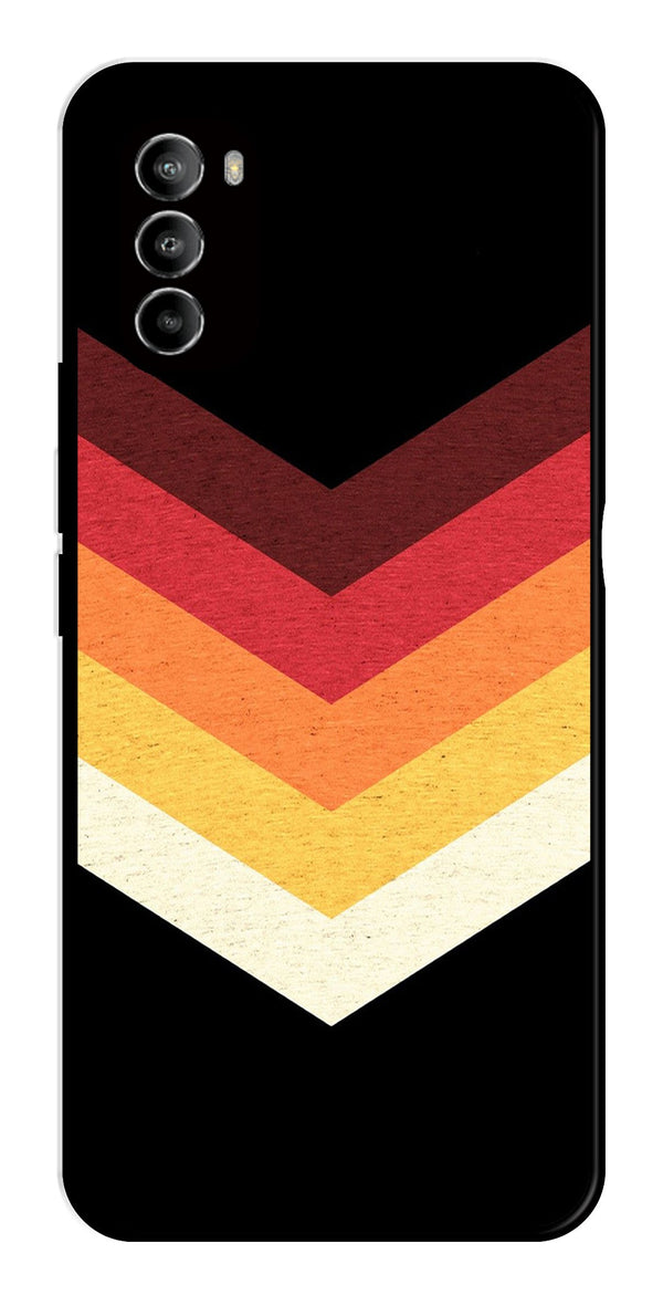 MultiColor Arrow Metal Mobile Case for Moto G82 5G   (Design No -04)