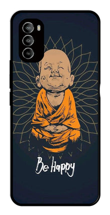 Be Happy Metal Mobile Case for Moto G82 5G