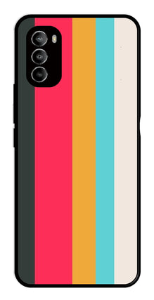 Muted Rainbow Metal Mobile Case for Moto G82 5G
