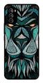 Lion Pattern Metal Mobile Case for Moto G82 5G   (Design No -40)