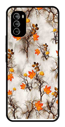 Autumn leaves Metal Mobile Case for Moto G82 5G