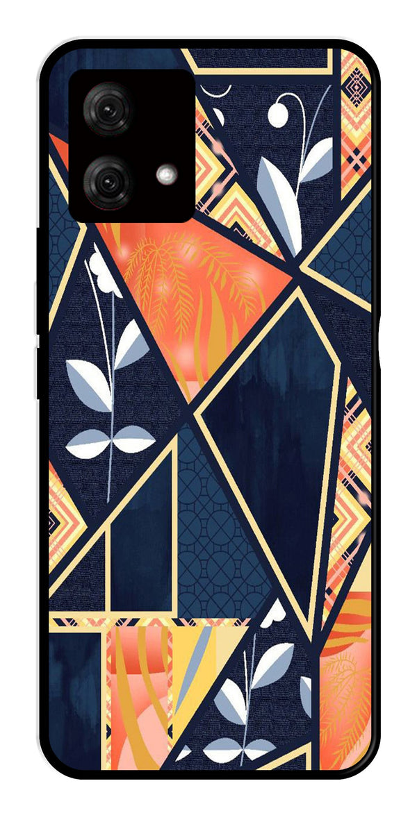 Marble Design Metal Mobile Case for Moto G84 5G   (Design No -07)
