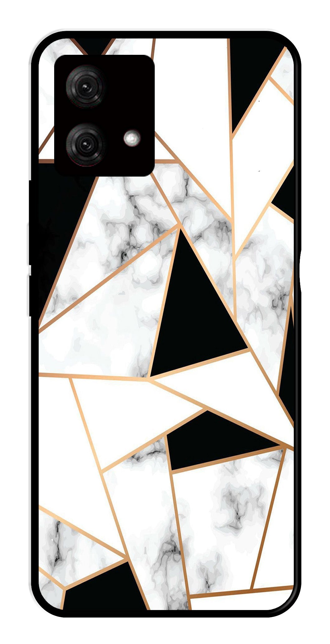 Marble Design2 Metal Mobile Case for Moto G84 5G   (Design No -08)