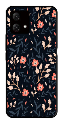 Floral Pattern Metal Mobile Case for Moto G84 5G