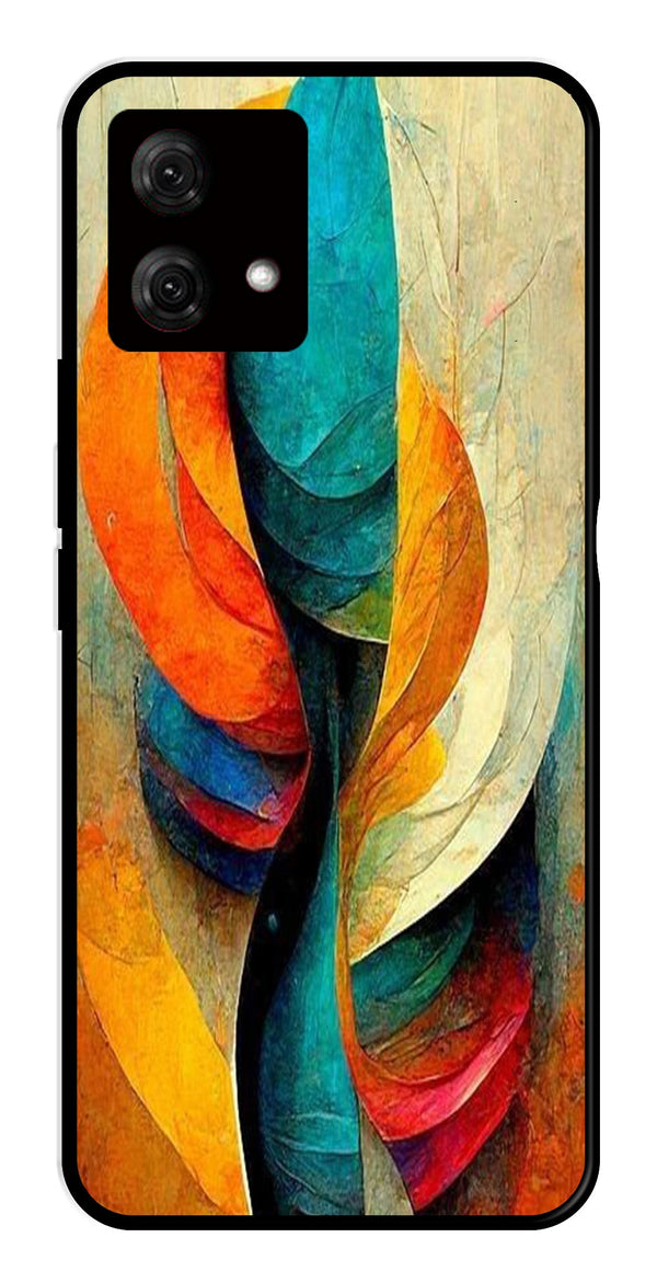 Modern Art Metal Mobile Case for Moto G84 5G   (Design No -11)