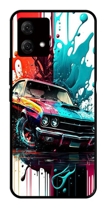 Vintage Car Metal Mobile Case for Moto G84 5G