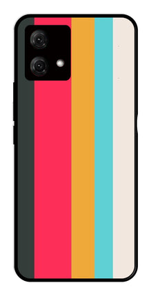 Muted Rainbow Metal Mobile Case for Moto G84 5G
