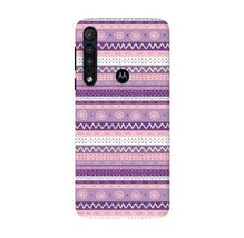 Zigzag line pattern3 Mobile Back Case for Moto G8 Plus (Design - 11)