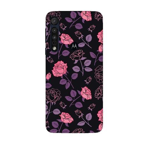 Rose Black Background Case for Moto G8 Plus