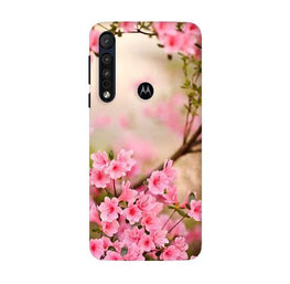 Pink flowers Case for Moto G8 Plus