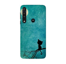 Moon cat Mobile Back Case for Moto G8 Plus (Design - 70)