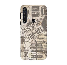 Travel Mobile Back Case for Moto G8 Plus  (Design - 104)