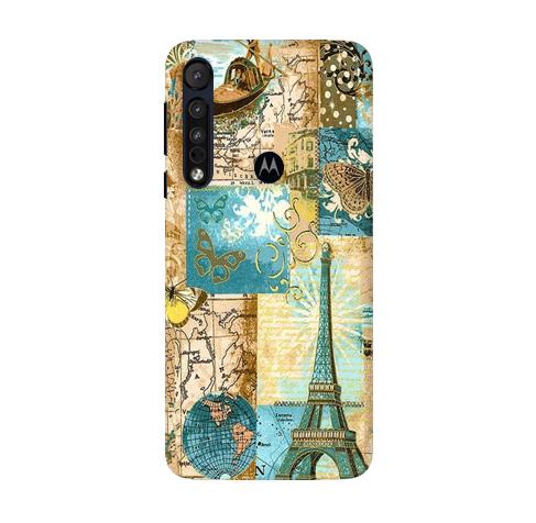 Travel Eiffel Tower Case for Moto G8 Plus (Design No. 206)
