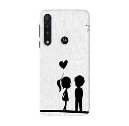 Cute Kid Couple Case for Moto G8 Plus (Design No. 283)