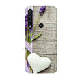 White Heart Case for Moto G8 Plus (Design No. 298)