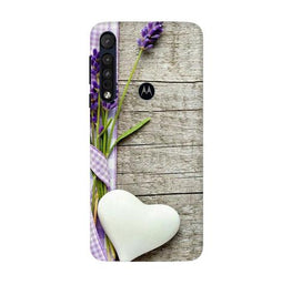 White Heart Case for Moto G8 Plus (Design No. 298)