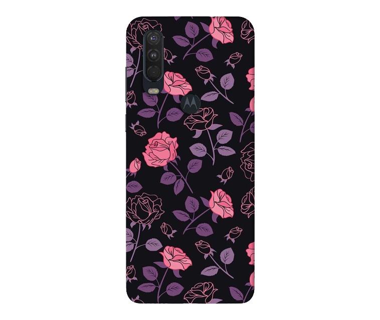 Rose Pattern Case for Moto One Action