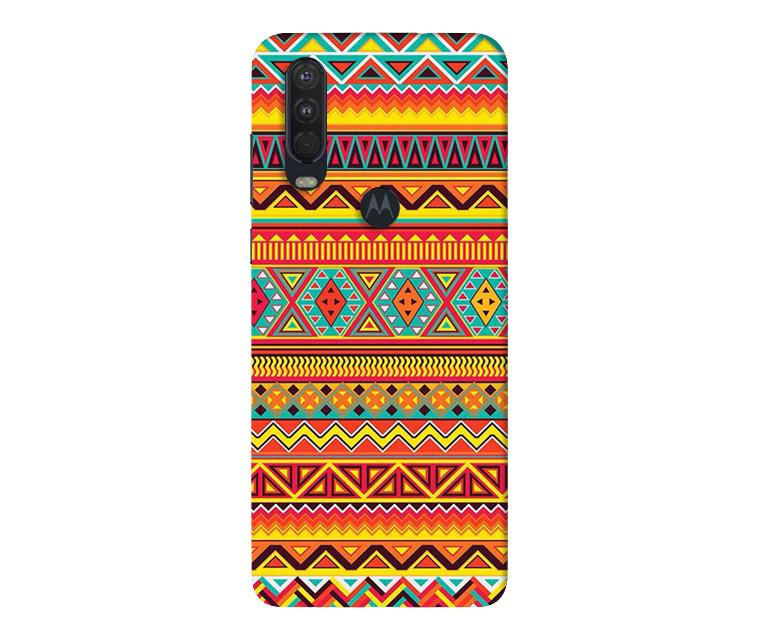 Zigzag line pattern Case for Moto One Action