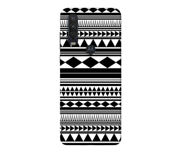 Black white Pattern Case for Moto One Action