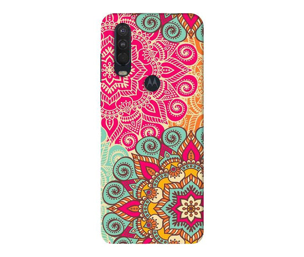 Rangoli art Case for Moto One Action