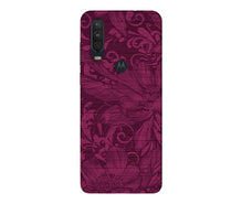Purple Backround Mobile Back Case for Moto One Action (Design - 22)