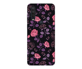 Rose Black Background Case for Moto One Action