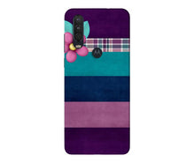 Purple Blue Mobile Back Case for Moto One Action (Design - 37)
