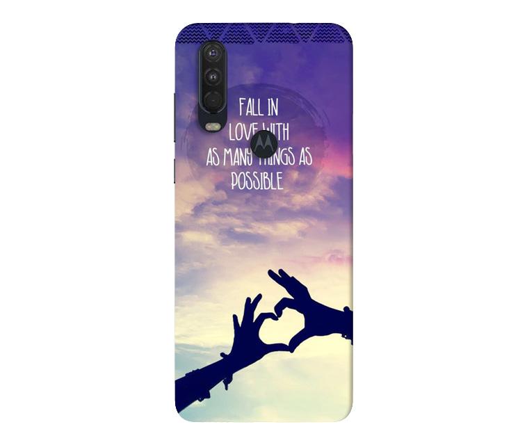 Fall in love Case for Moto One Action