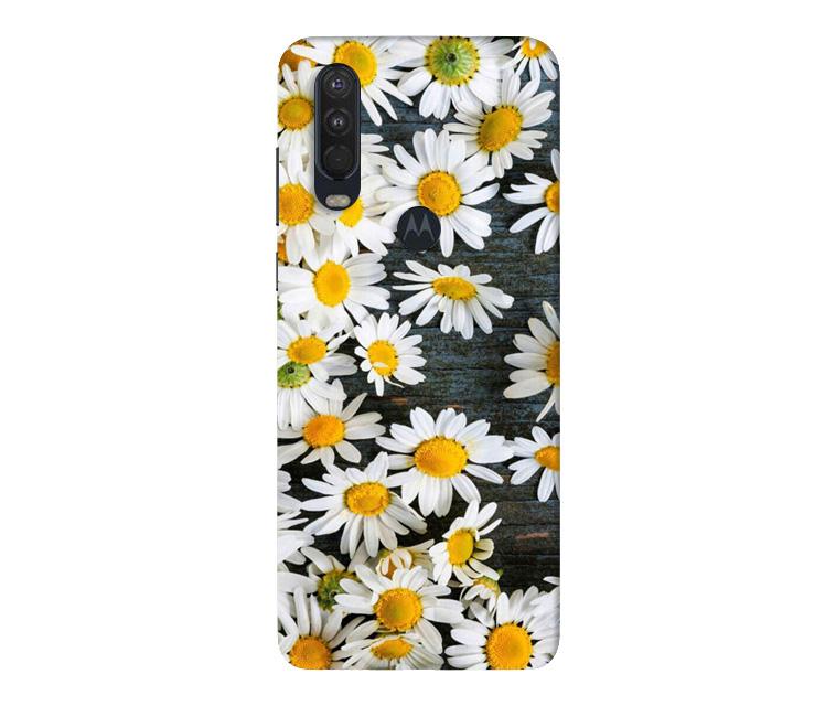 White flowers2 Case for Moto One Action