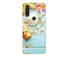 Sea Shells Mobile Back Case for Moto One Action (Design - 63)
