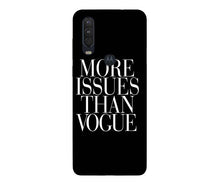More Issues than Vague Mobile Back Case for Moto One Action (Design - 74)