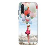 Girl with Baloon Mobile Back Case for Moto One Action (Design - 84)