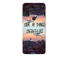 Look at things different Mobile Back Case for Moto One Action (Design - 99)