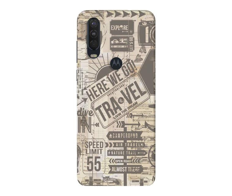 Travel Case for Moto One Action  (Design - 104)